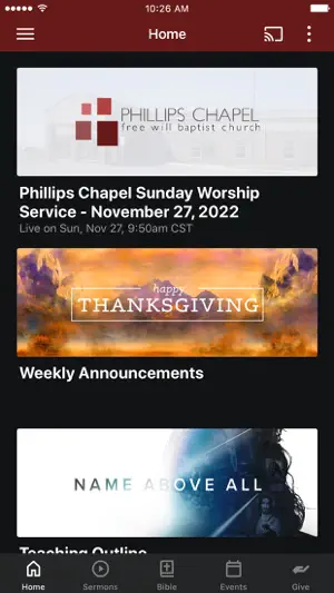 Phillips Chapel screenshot 1