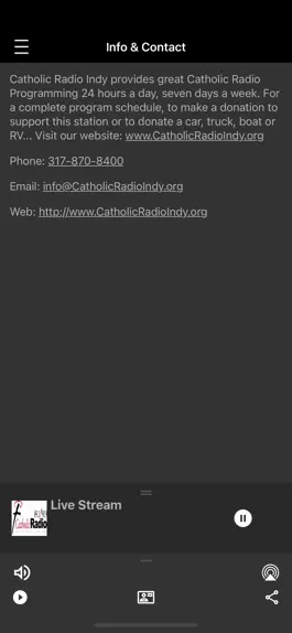 Game screenshot Catholic Radio Indy hack