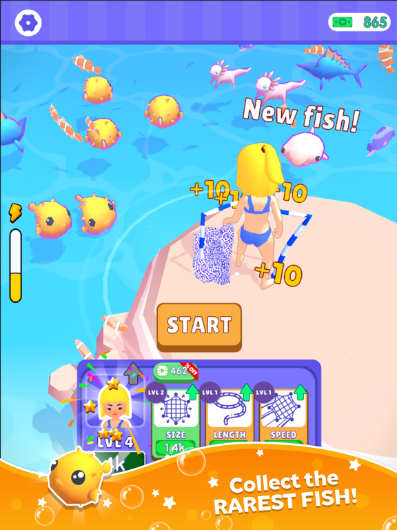 Net Fishing! iPad screenshot 4 - Games app