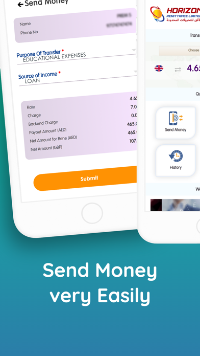 Horizon Remittance Screenshot