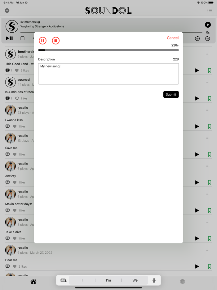 Soundol Create audio content