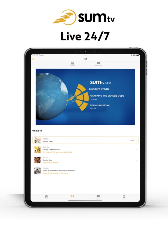 SUMtv App iPad screenshot 4 - Education app