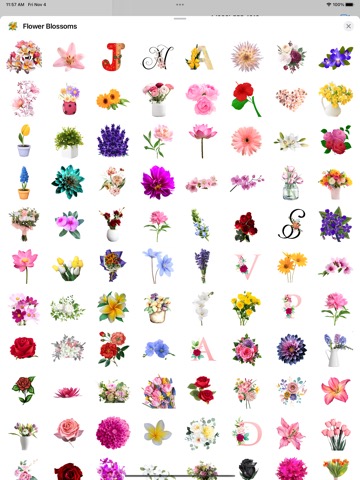 Flower Blossom Stickers HDのおすすめ画像1