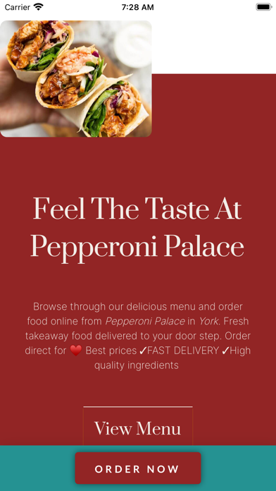 Pepperoni Palace Takeaway Screenshot