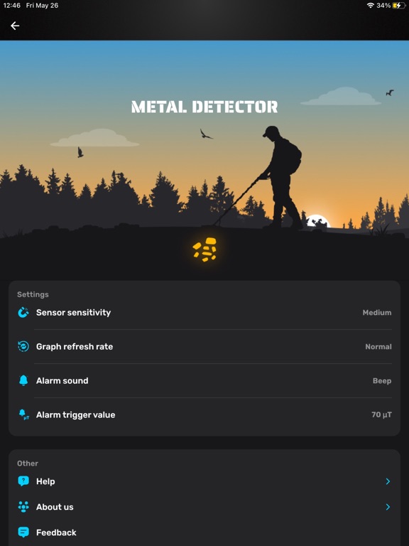 Smart Metal Detector iPad screenshot 4 - Utilities app