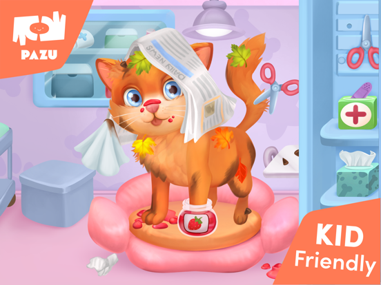 Cat games Pet Care & Dress up