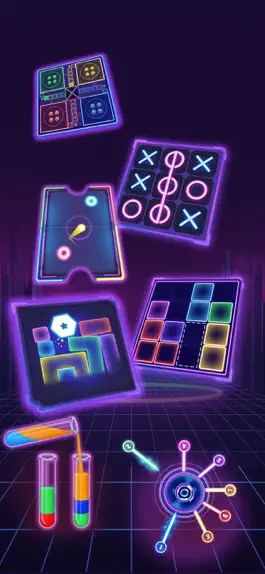 Game screenshot Tic Tac Toe 2 Player: XO Glow hack