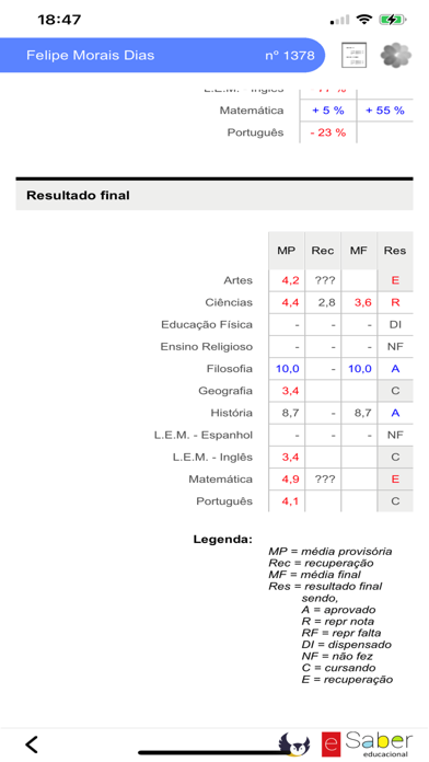 eSaber Educacional Screenshot
