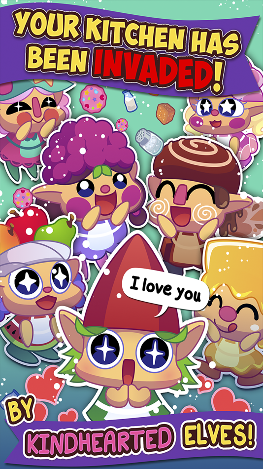 #1. Elf Cake Clicker (iOS) De: TPG TECNOLOGIA DA INFORMACAO LTDA