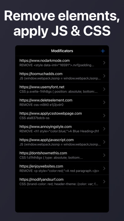 Modificator: Mods for Websites