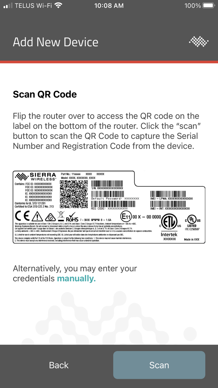 AirLink Registration