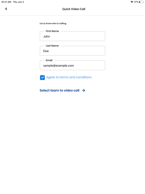 App screenshot
