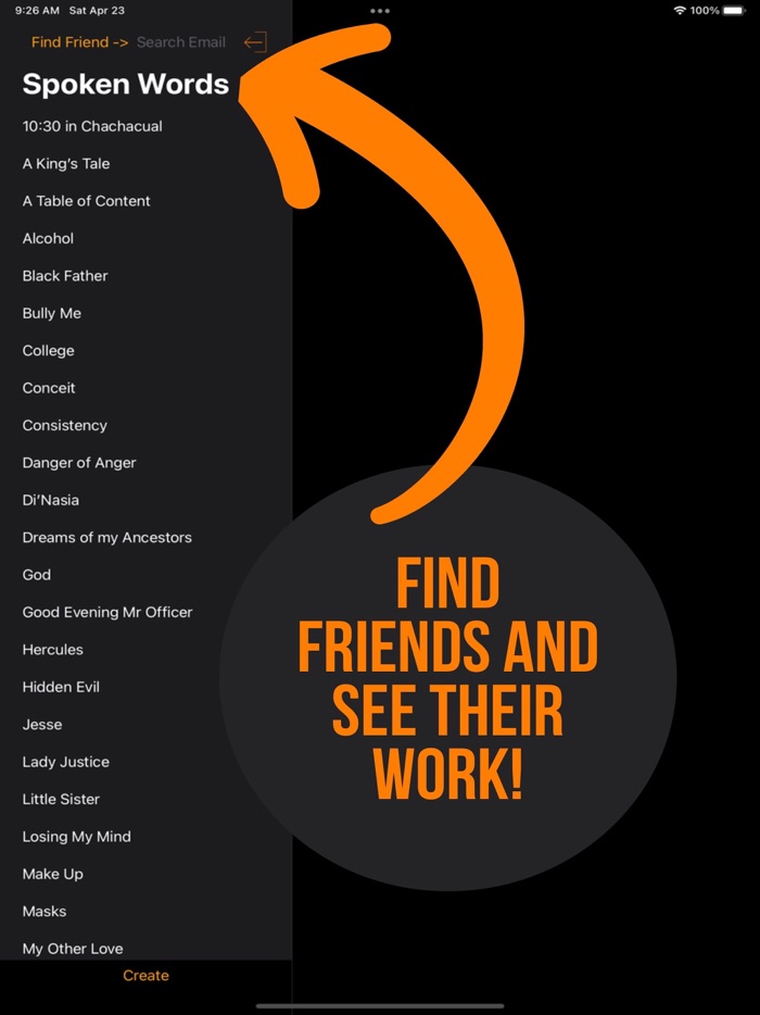 Spoken Words - Writing App