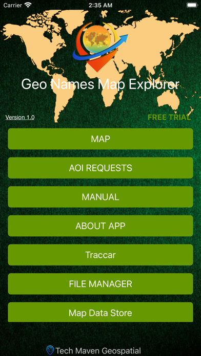GeoNames Map Explorer Screenshot