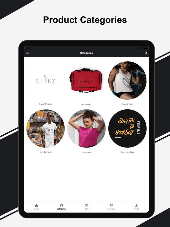 Tru VIBEZ iPad screenshot 2 - Shopping app