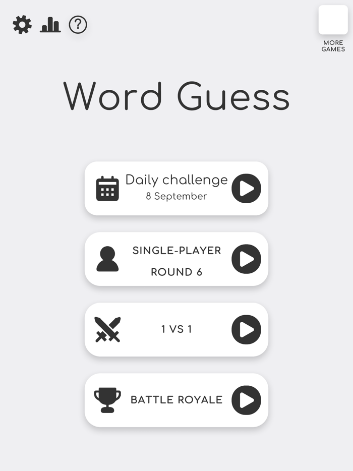 Word Guess - Classic Games