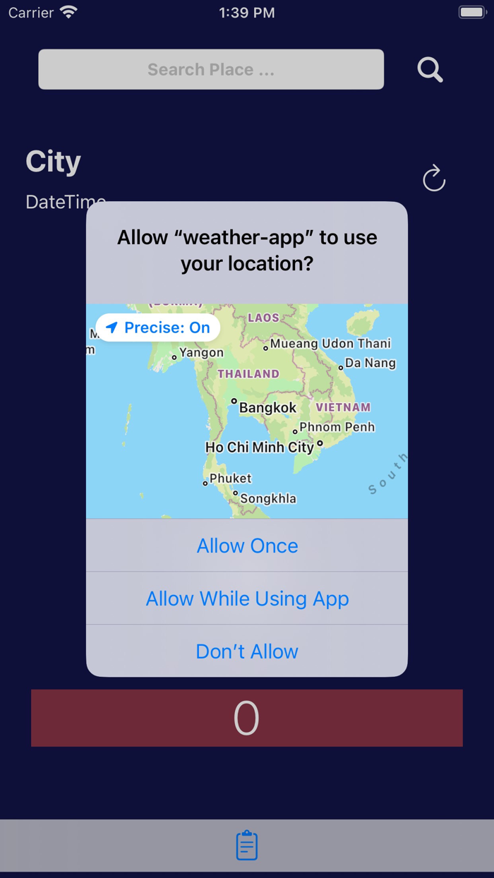 Weather Temp PM2.5 Map