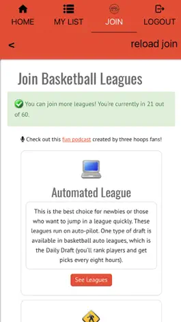 Game screenshot Basketball Sim Leagues mod apk