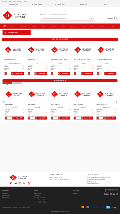 Alfa Toner B2B Screenshot
