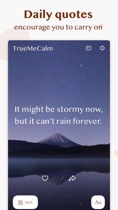 TrueMeCalm: Daily Affirmationsのおすすめ画像1