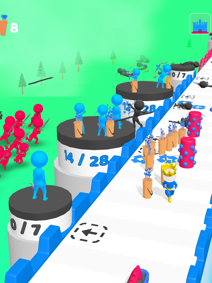 Defender Run Giant and Archers