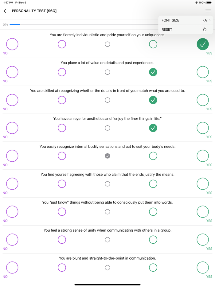 16 Personalities Test