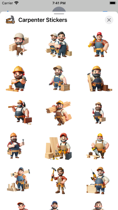 Carpenter Stickers Screenshot