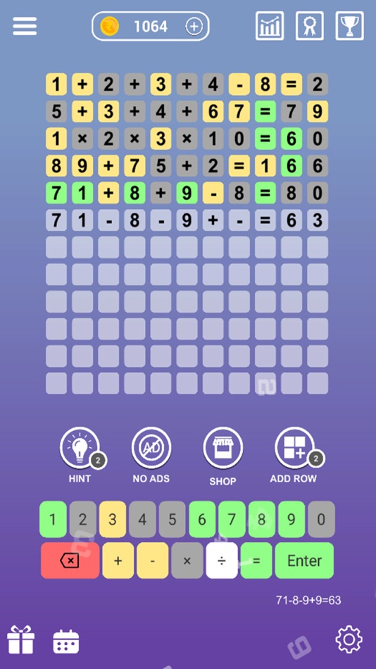 #3. Numberz - Math Puzzle Game (iOS) 由: Athmin Game Studio