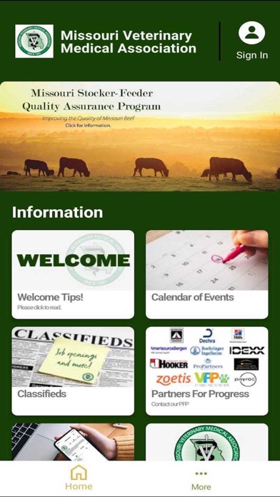 MO Veterinary Medical Assn Screenshot
