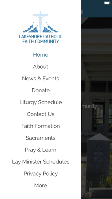 Lakeshore Catholic Community Screenshot