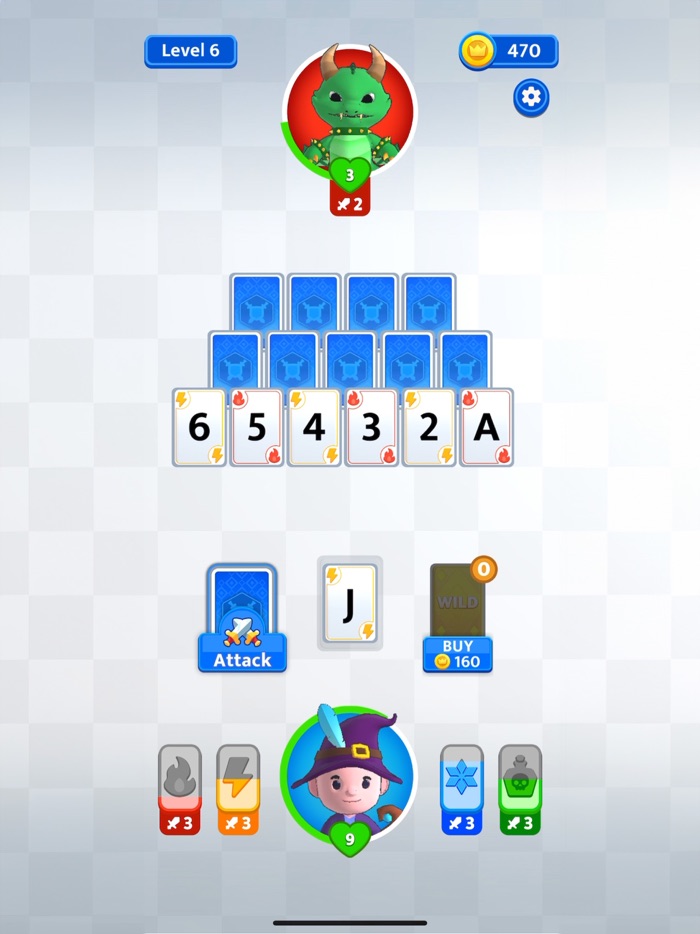 Solitaire Saga Battle Cards