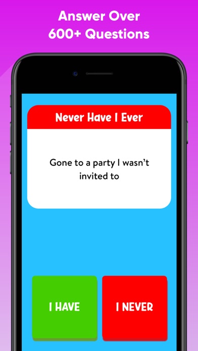 Never Have I Ever: Game Screenshot