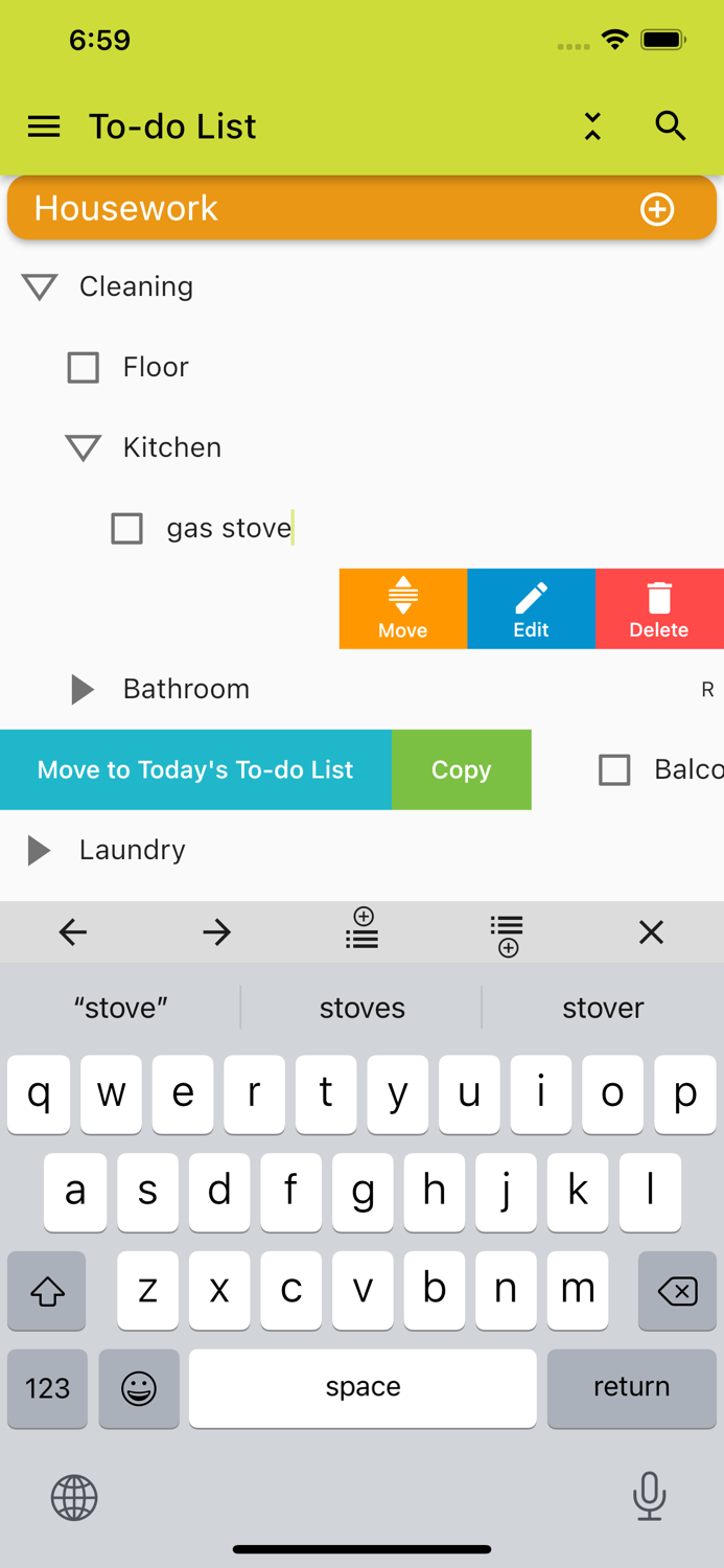Hierarchical To-do List