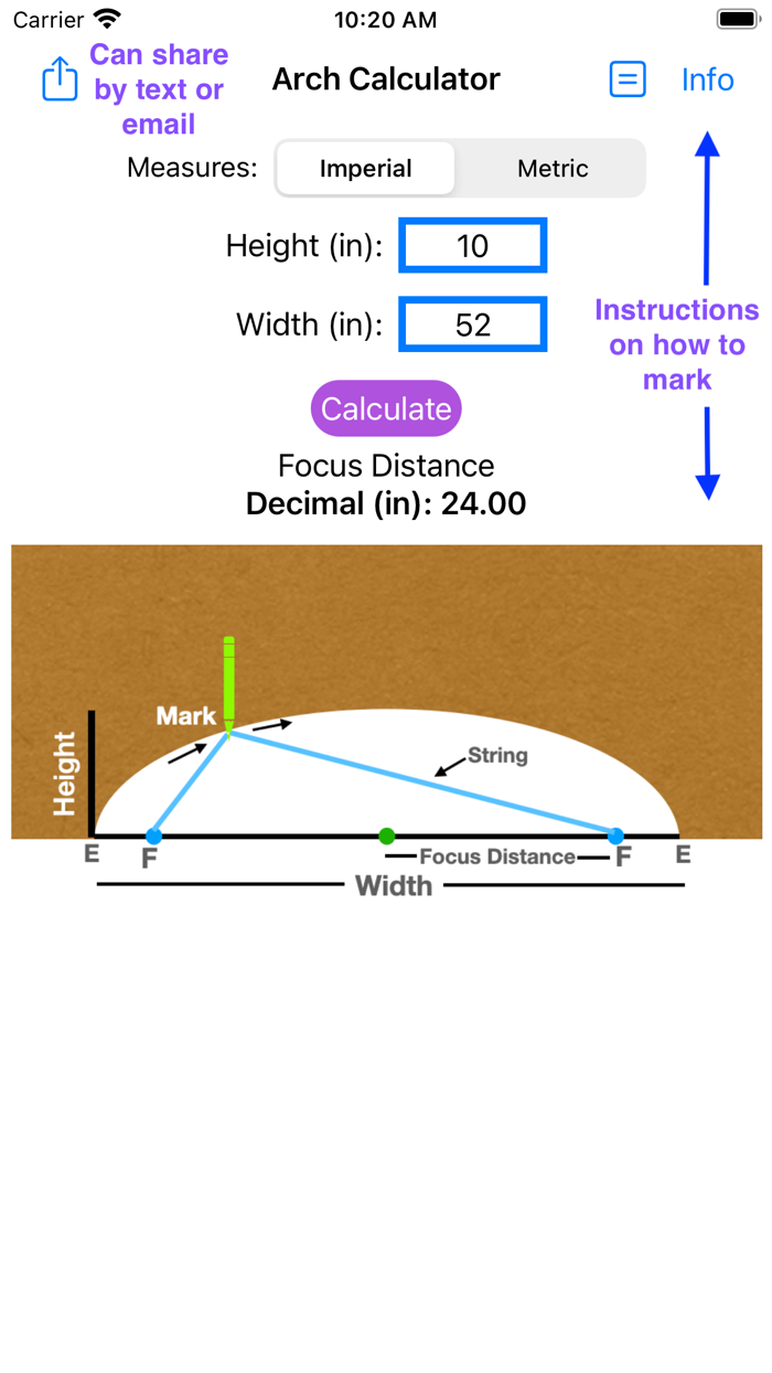 Arch Layout Calculator