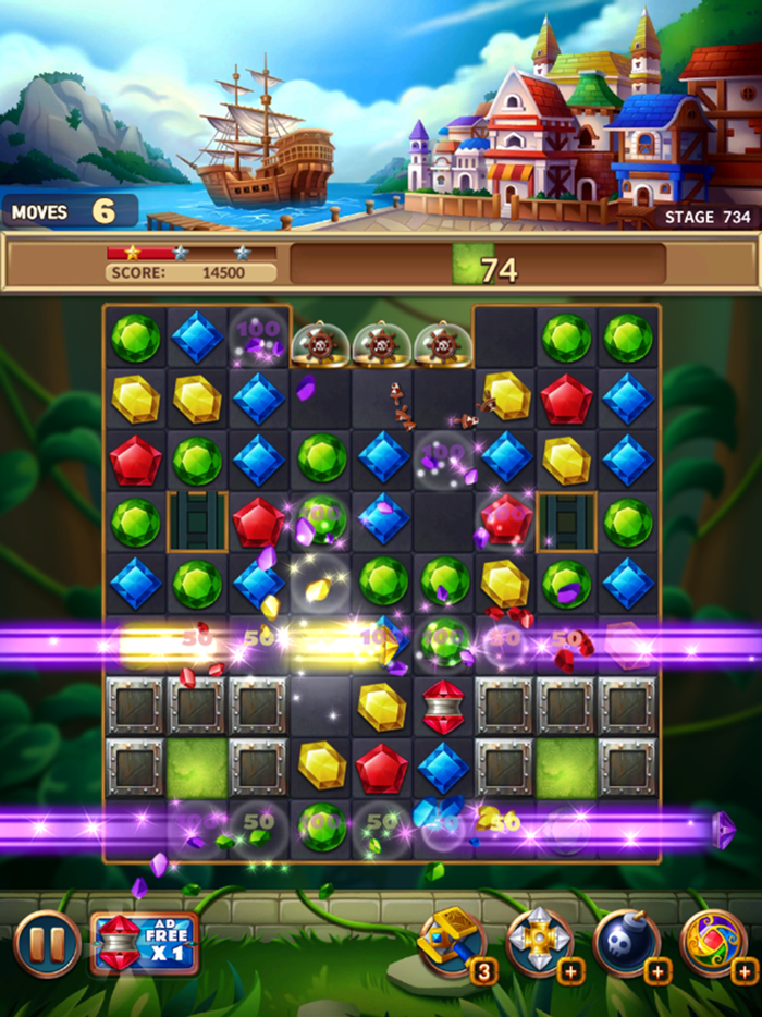 Jewels Crush Fantasy - Match 3