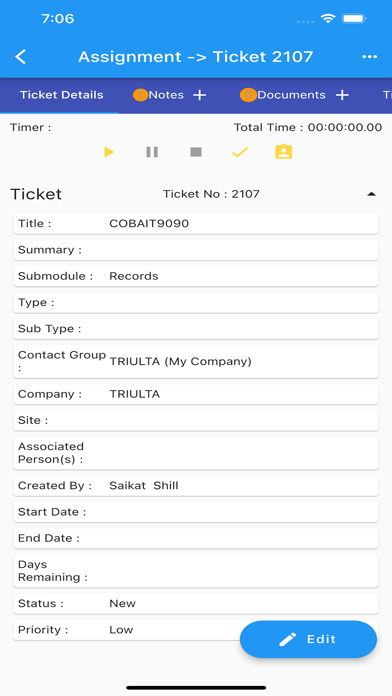 BizTraq Screenshot