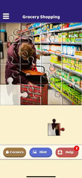 Game screenshot Grocery Shopping Puzzle apk