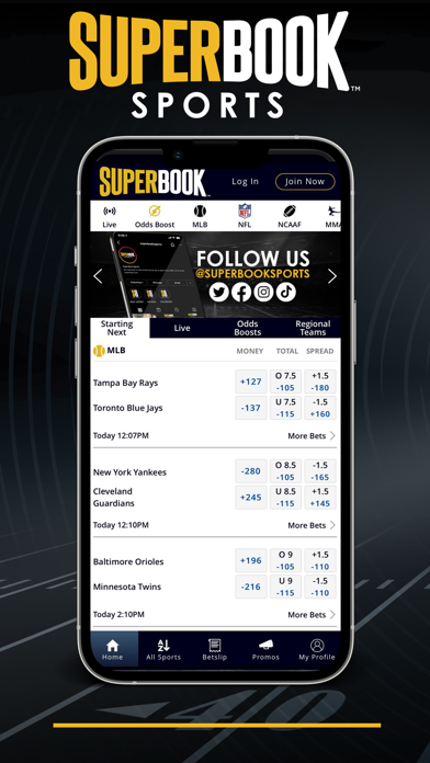 SuperBook Sports NJ Screenshot
