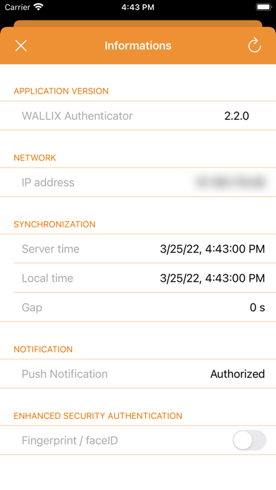 WALLIX Authenticator Screenshot