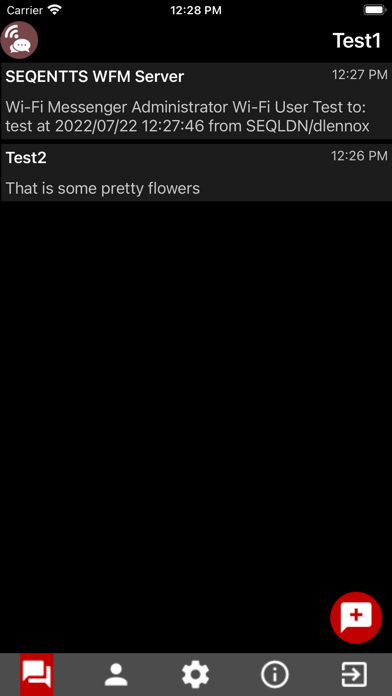 Screenshot #2 pour Wi-Fi Messenger Client