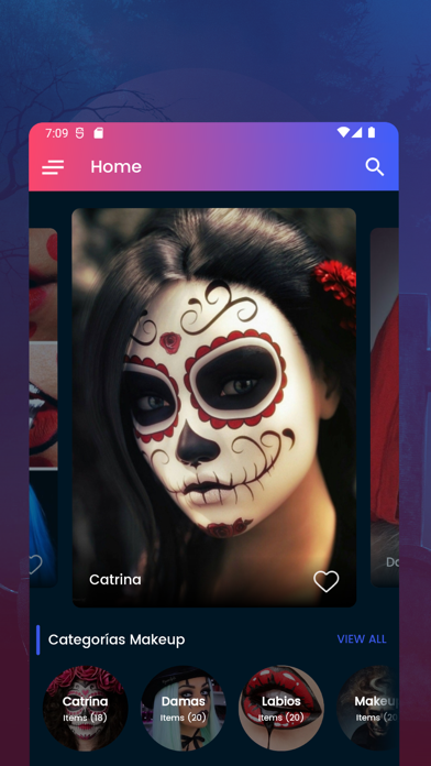 Halloween Makeup Inspired Screenshot
