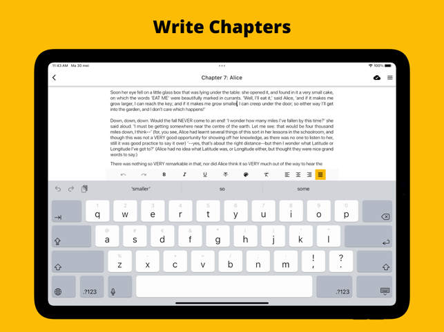 ‎Fortelling - Writer Tools Screenshot