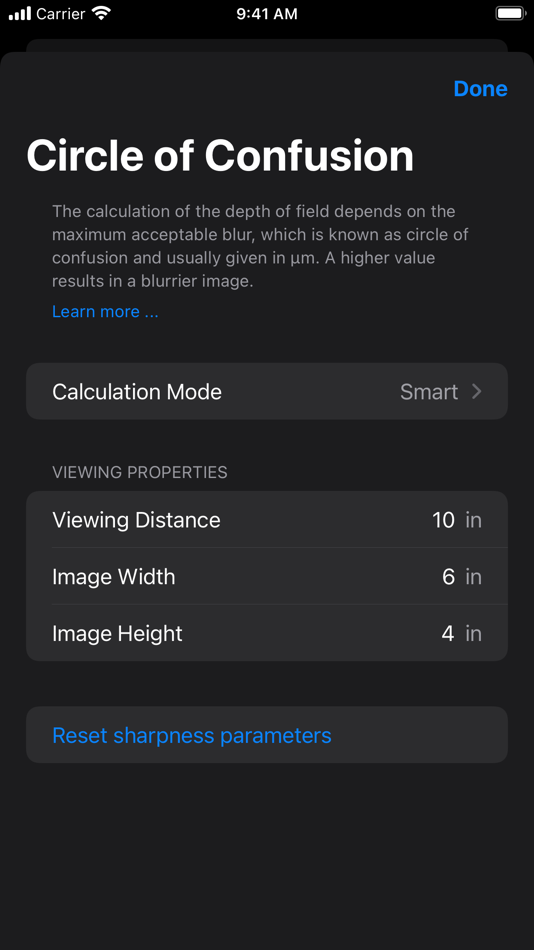 #8. Depth of Field Estimator (macOS) 由: Malte Jan Michael Gurgel