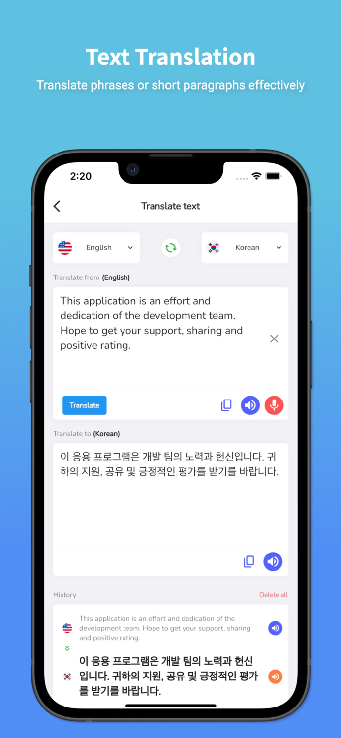 Korean Translator and Learn 