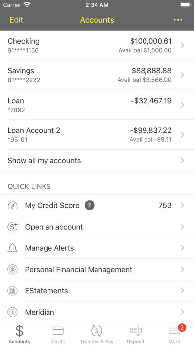 CornerStone Bank (VA) Screenshot
