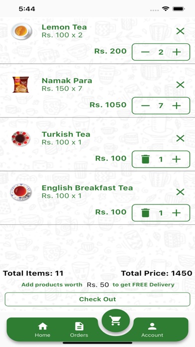 Vital Cafe App Screenshot