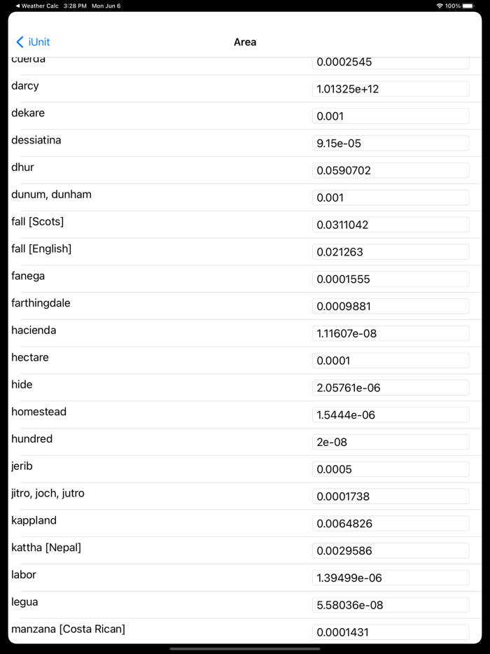iUnit Measurement Conversion