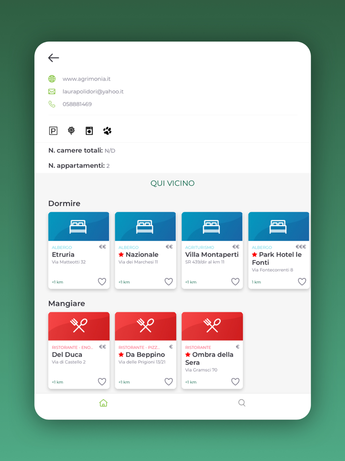 Toscana – Dormire e Mangiare