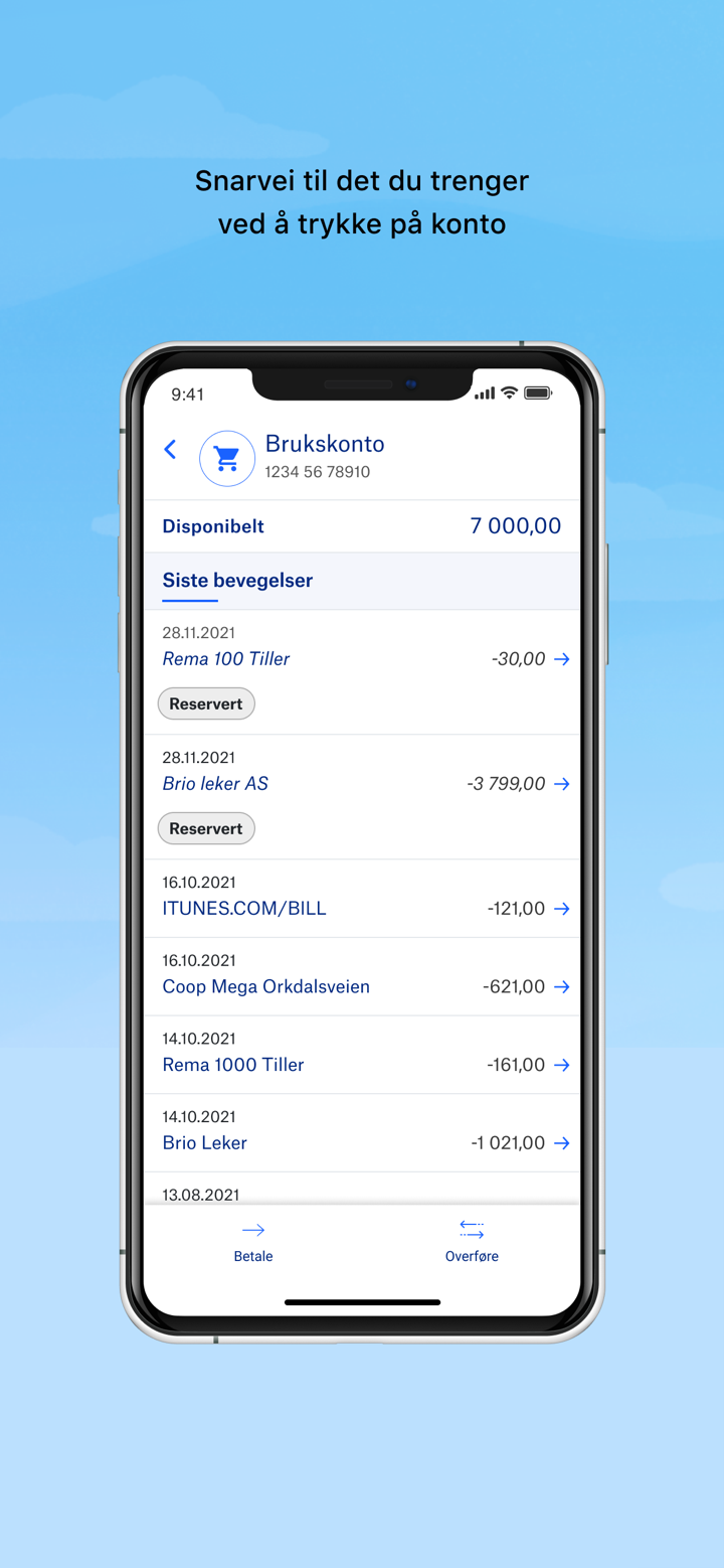 Himla mobilbank screenshot 2