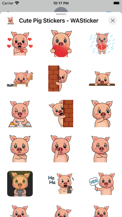 Cute Pig Stickers - WASticker Screenshot